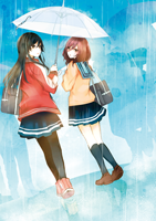 【スタンプ】雨夜の月