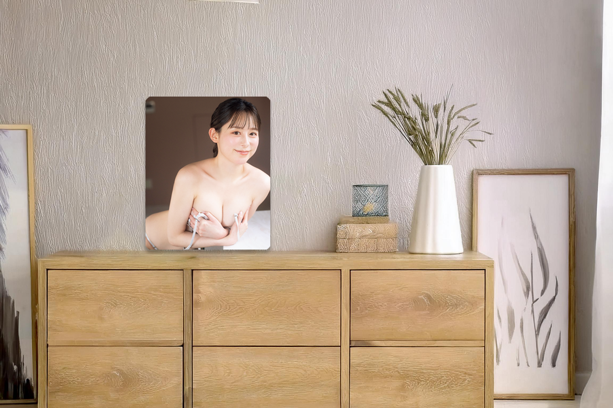 【数量限定受注生産】尾崎明日香 特大サイズ (33.4cm×41.0cm)  クリスタルフォトパネル(7月15日まで)